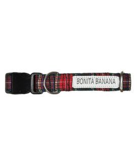 COLLAR TARTÁN ROJO