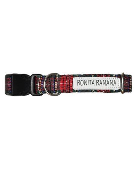 COLLAR TARTÁN ROJO
