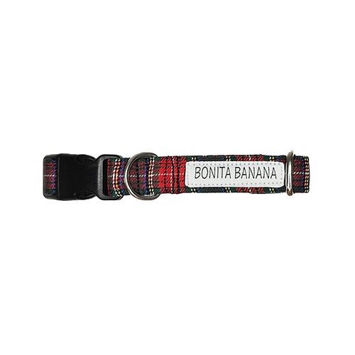 COLLAR TARTÁN ROJO