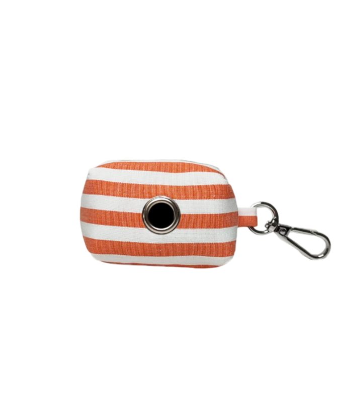 PORTA BOLSAS NAVY NARANJA