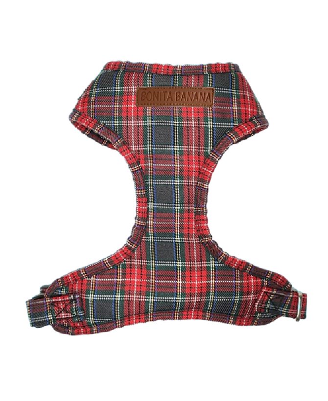 ARNÉS AJUSTABLE TARTÁN ROJO